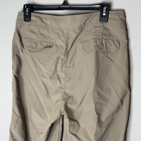 REi tan hiking camping cropped pants UPF 50+ 10 - Picture 4 of 6